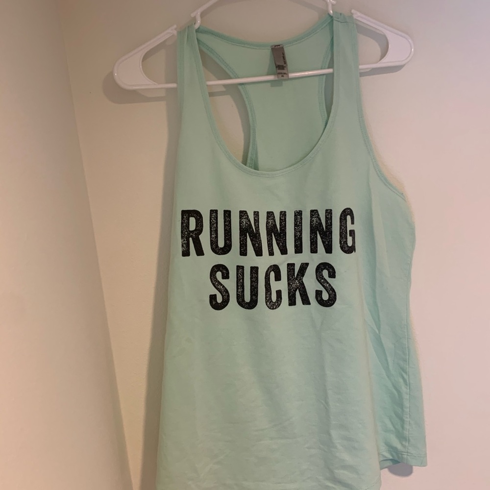 mint green athletic tank